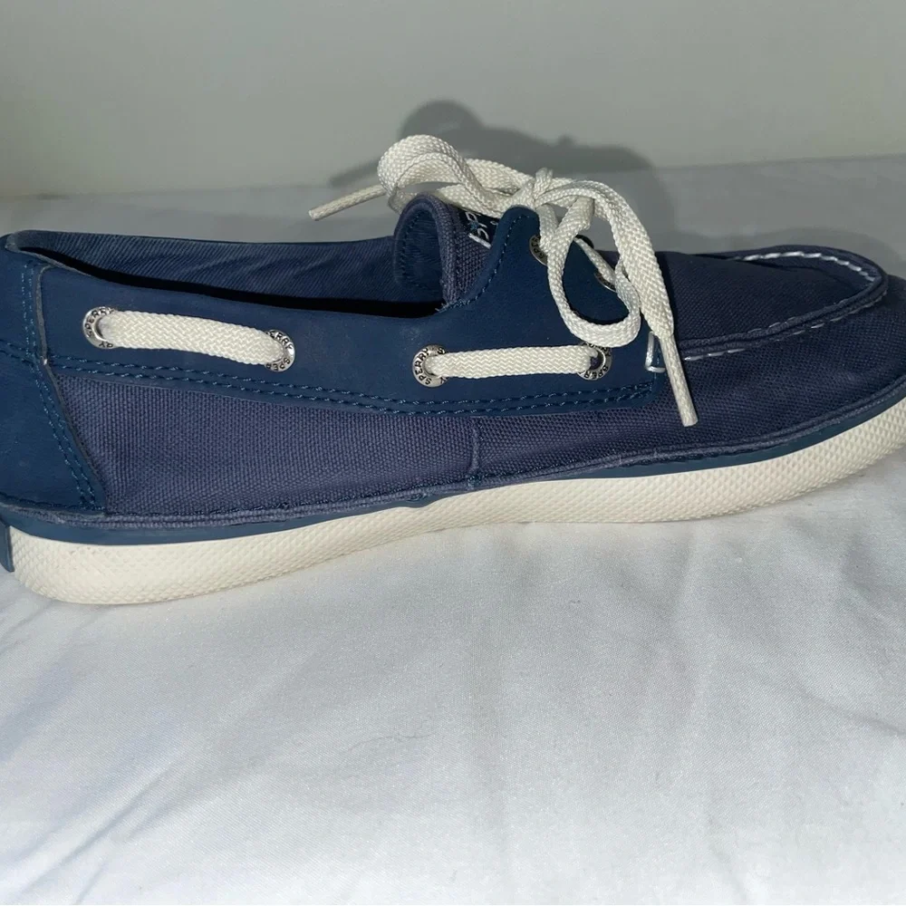 Sperry Top Sider Cruz Blue Youth Shoe Size 4M